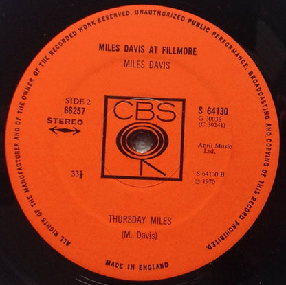 Miles Davis - Miles Davis At Fillmore