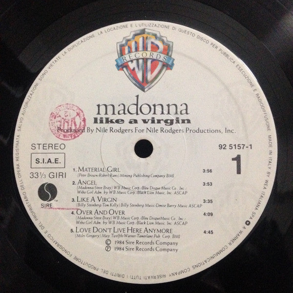 Madonna - Like A Virgin