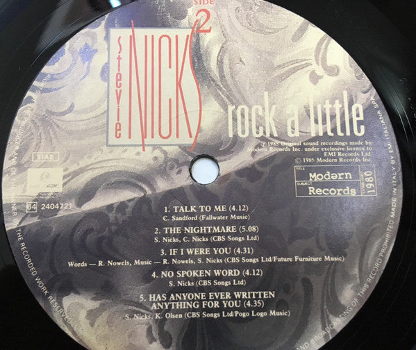 Stevie Nicks - Rock A Little