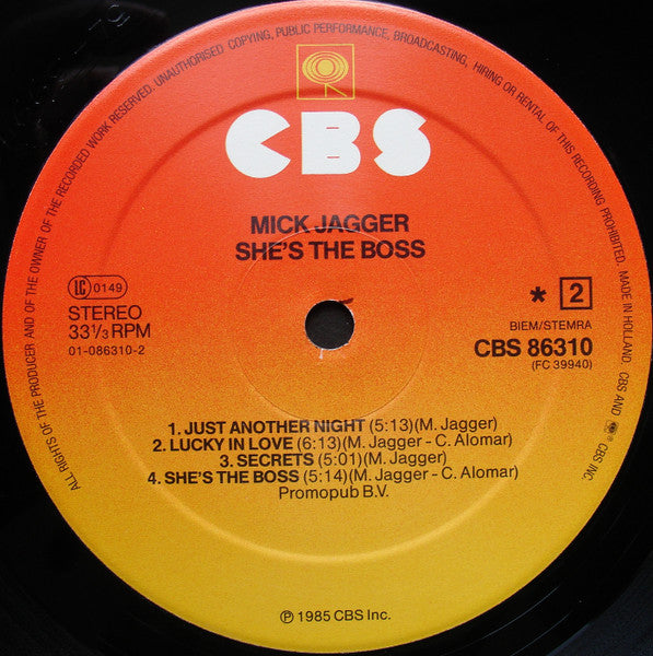 Mick Jagger - She's The Boss
