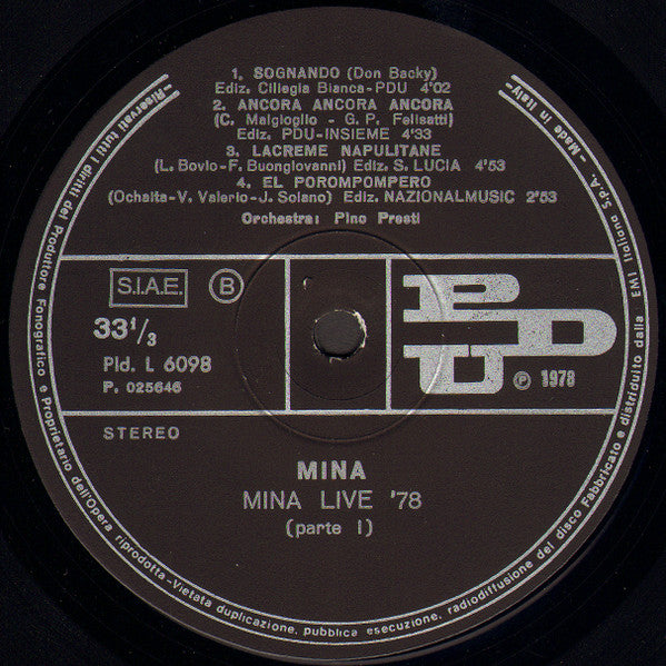 Mina - Live '78
