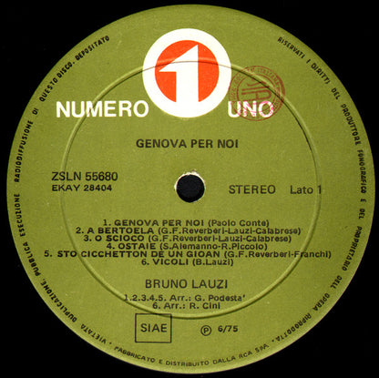 Bruno Lauzi - Genova Per Noi