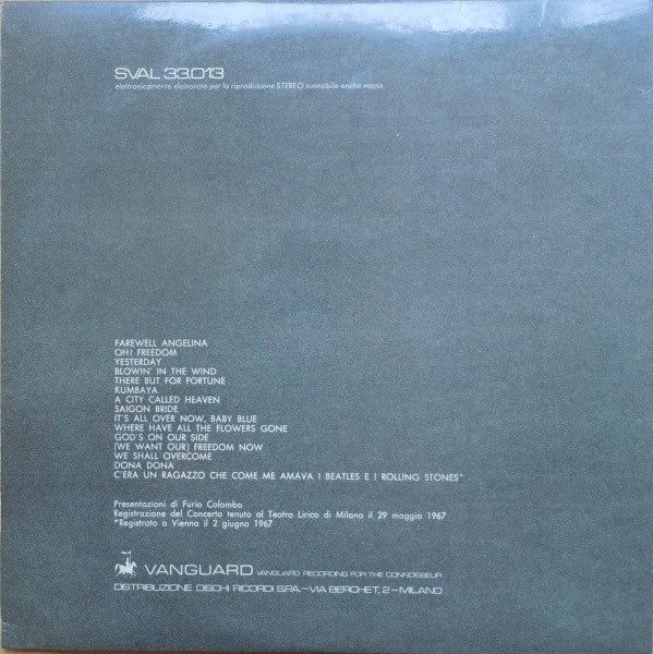 Joan Baez - Joan Baez In Italy