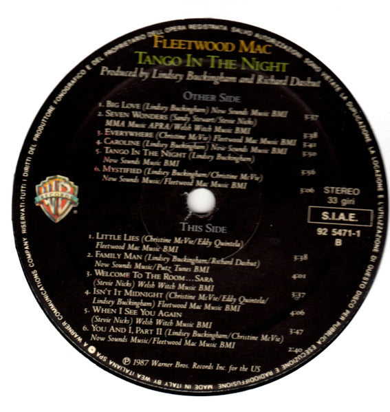 Fleetwood Mac - Tango In The Night