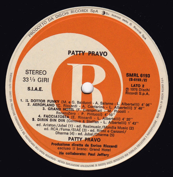 Patty Pravo - Patty Pravo