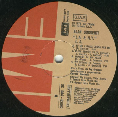 Alan Sorrenti - L.A. & N.Y.