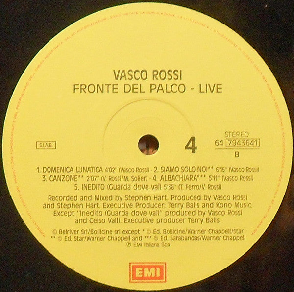 Vasco Rossi - Fronte Del Palco - Live