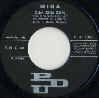 Mina - Zum Zum Zum / Sacumdì Sacumdà (7")