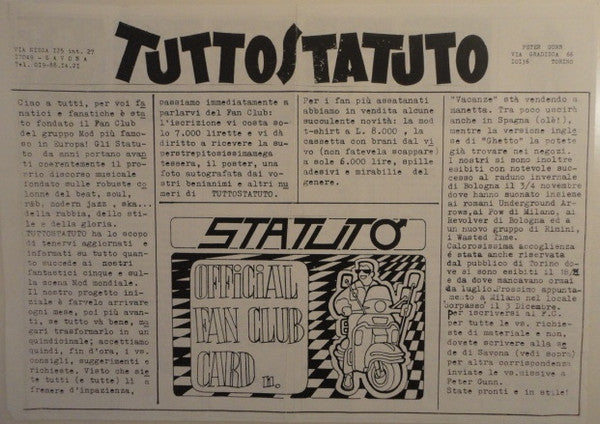 Statuto - Vacanze