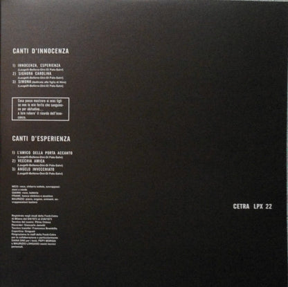Nico Di Palo - Canti D'Innocenza Canti D'Esperienza