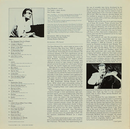 The Dave Brubeck Trio - Distinctive Rhythm Instrumentals