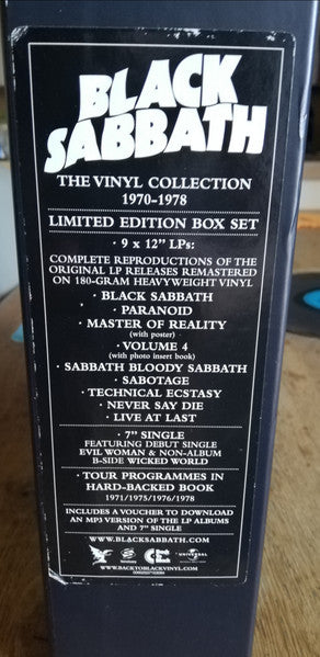 Black Sabbath - The Vinyl Collection 1970-1978 (box) (nuovo)