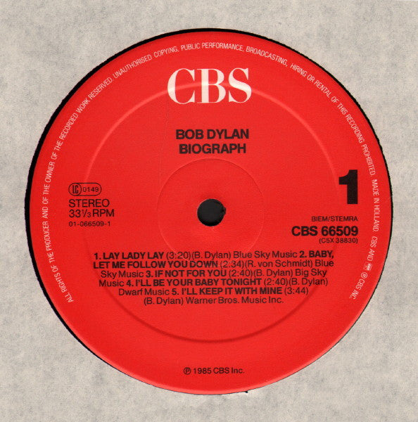 Bob Dylan - Biograph (box)