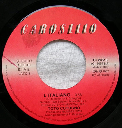 Toto Cutugno - L'Italiano (7")