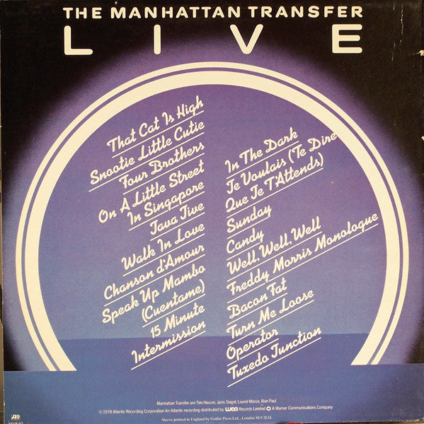 The Manhattan Transfer - Live