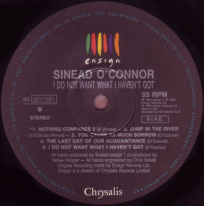 Sinéad O'Connor - I Do Not Want What I Haven't Got