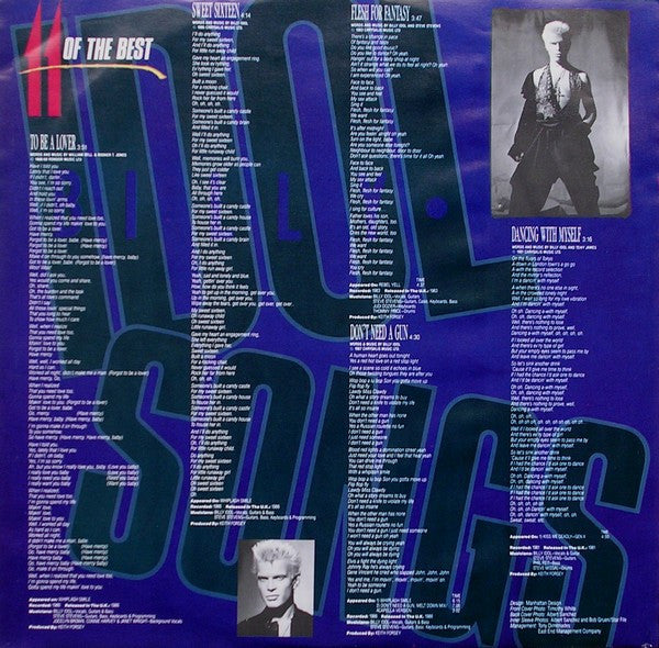 Billy Idol - Billy Idol Songs - 11 Of The Best