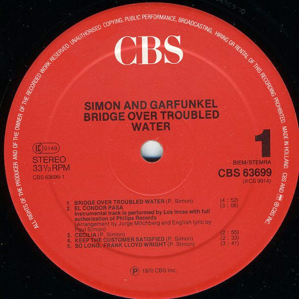 Simon & Garfunkel - Bridge Over Troubled Water