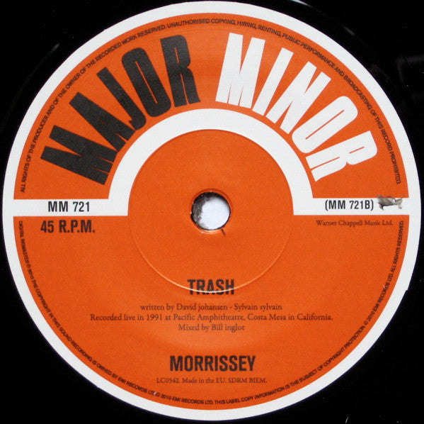 Morrissey - Everyday Is Like Sunday (7")