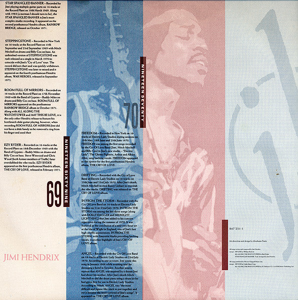 Jimi Hendrix - Cornerstones 1967 - 1970