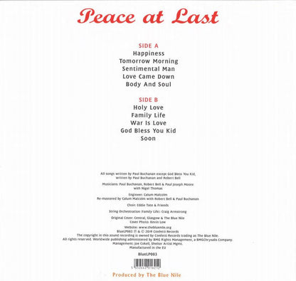 The Blue Nile - Peace At Last