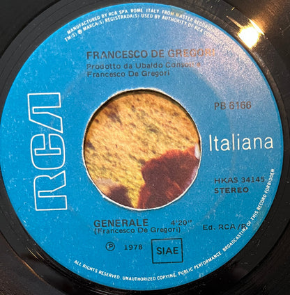 Francesco De Gregori - Generale / Natale (7")
