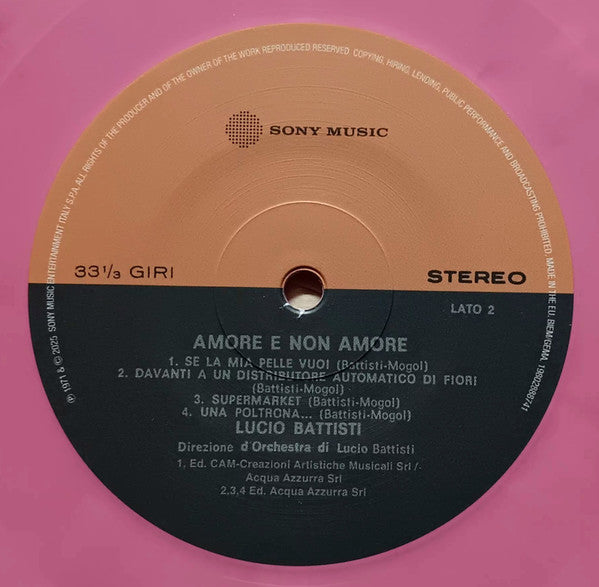 Lucio Battisti - Amore E Non Amore (nuovo)