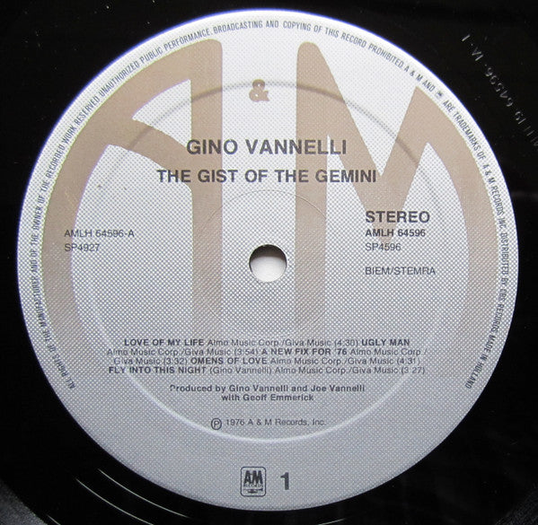 Gino Vannelli - The Gist Of The Gemini