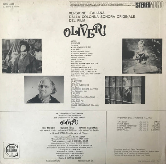 Lionel Bart - Oliver! (Versione Italiana Dalla Colonna Sonora Originale Del Film)
