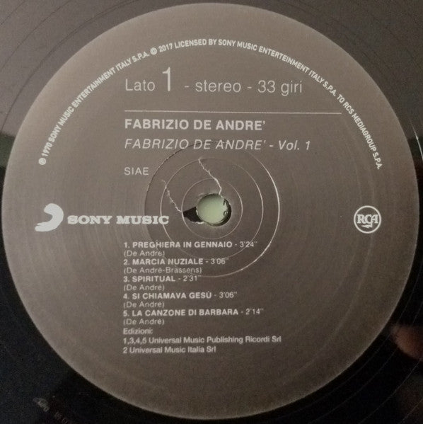 Fabrizio De André - Volume 1