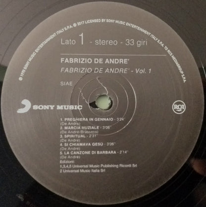 Fabrizio De André - Volume 1