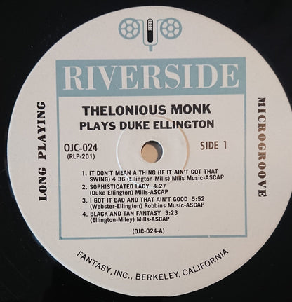 Thelonious Monk - Thelonious Monk Plays Duke Ellington