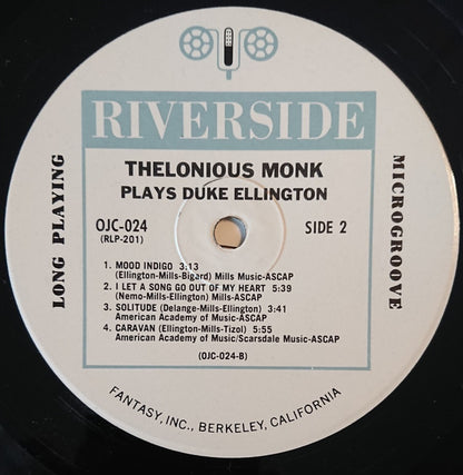 Thelonious Monk - Thelonious Monk Plays Duke Ellington