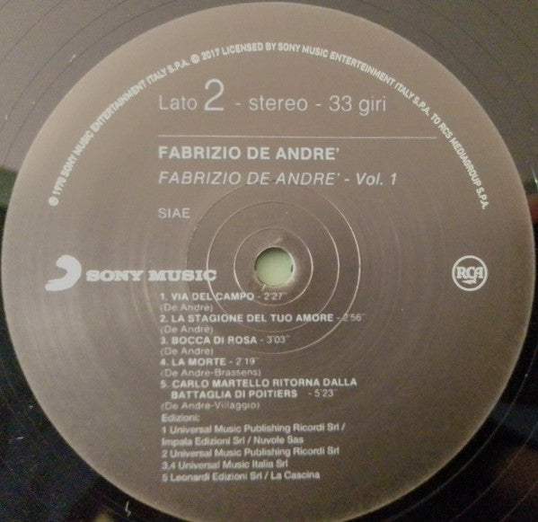 Fabrizio De André - Volume 1