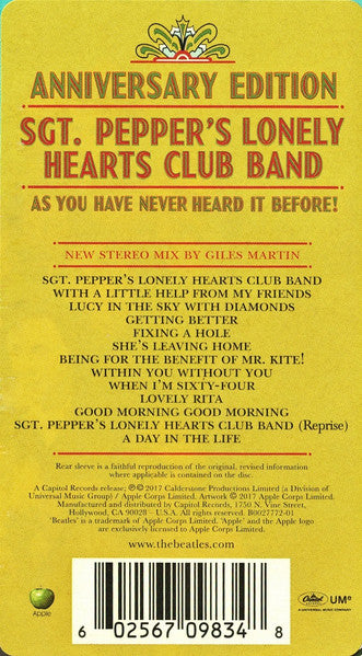 The Beatles - Sgt. Pepper's Lonely Hearts Club Band (nuovo)