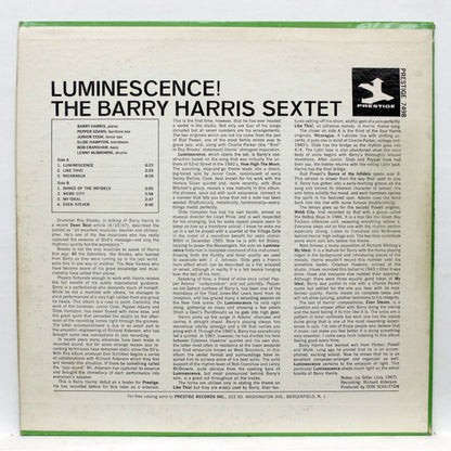 The Barry Harris Sextet - Luminescence!