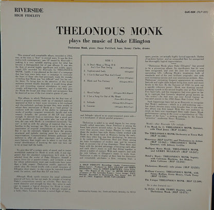 Thelonious Monk - Thelonious Monk Plays Duke Ellington