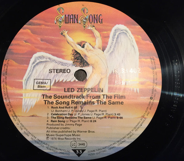Led Zeppelin - The Soundtrack From The Film The Song Remains The Same
