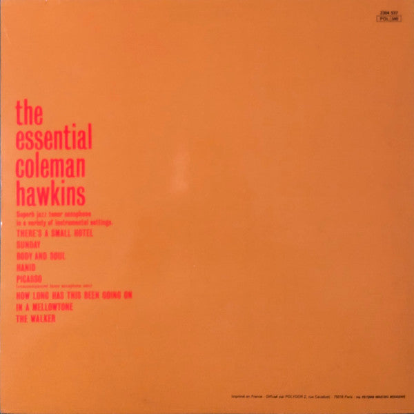 Coleman Hawkins - The Essential Coleman Hawkins