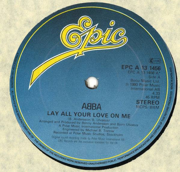 ABBA - Lay All Your Love On Me
