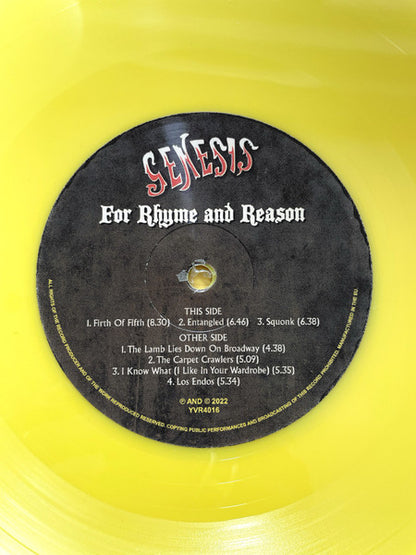 Genesis - For Rhyme And Reason