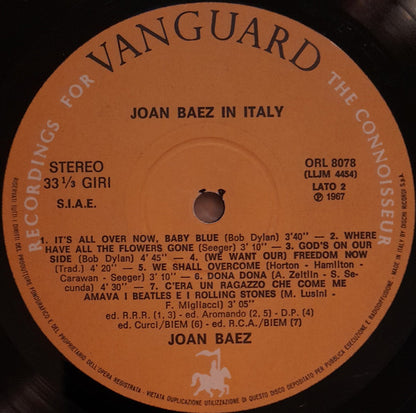 Joan Baez - Joan Baez In Italy