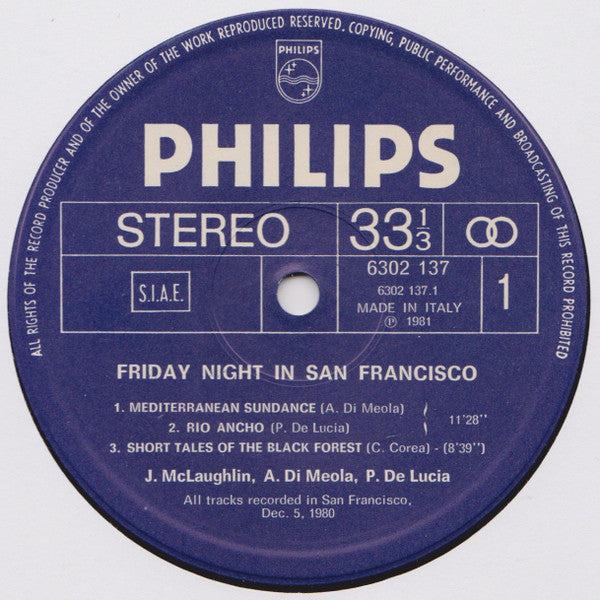 Al Di Meola - Friday Night In San Francisco
