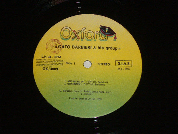 Gato Barbieri & His Group - Live In Buenos Ayres, 1971