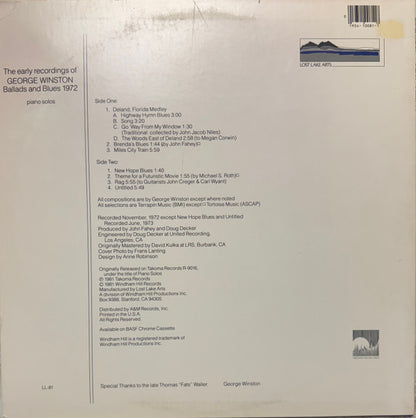 George Winston - Ballads And Blues 1972