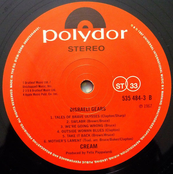 Cream - Disraeli Gears (nuovo)