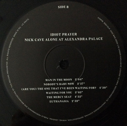 Nick Cave - Idiot Prayer (Nick Cave Alone At Alexandra Palace) (nuovo)