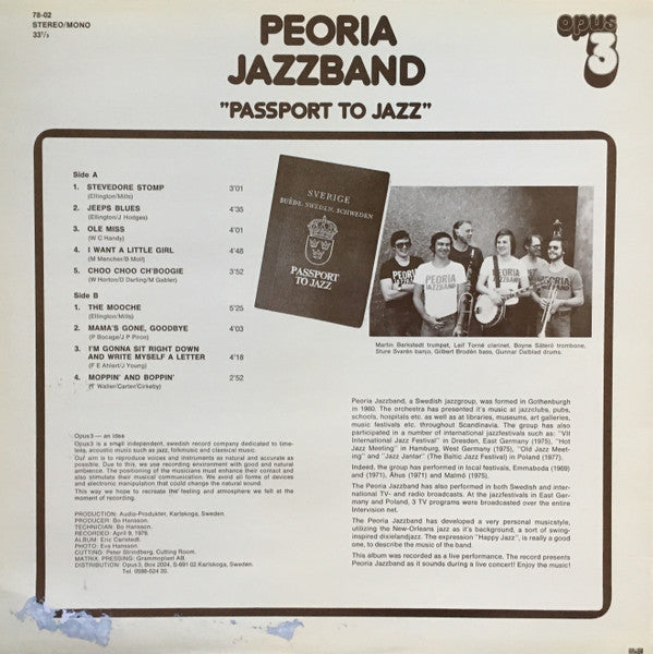 Peoria Jazzband - Passport To Jazz