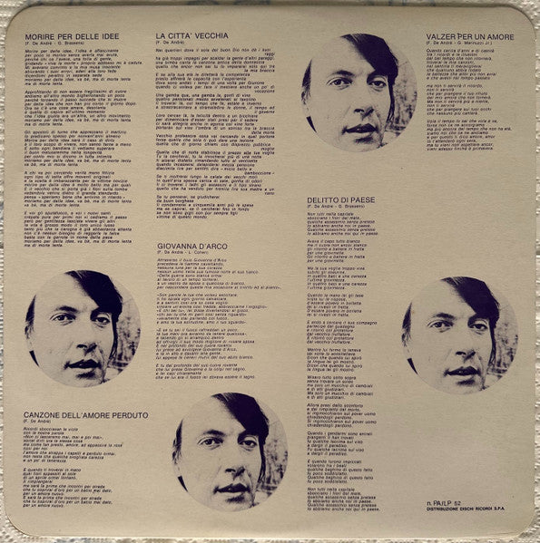 Fabrizio De André - Canzoni