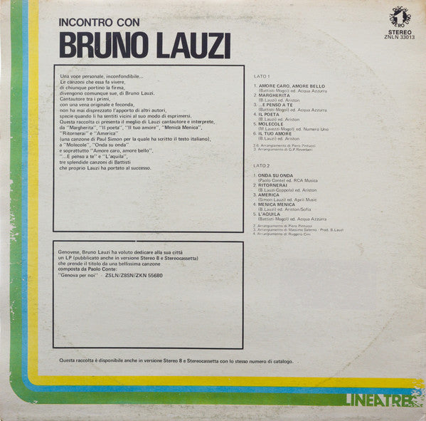 Bruno Lauzi - Incontro Con Bruno Lauzi